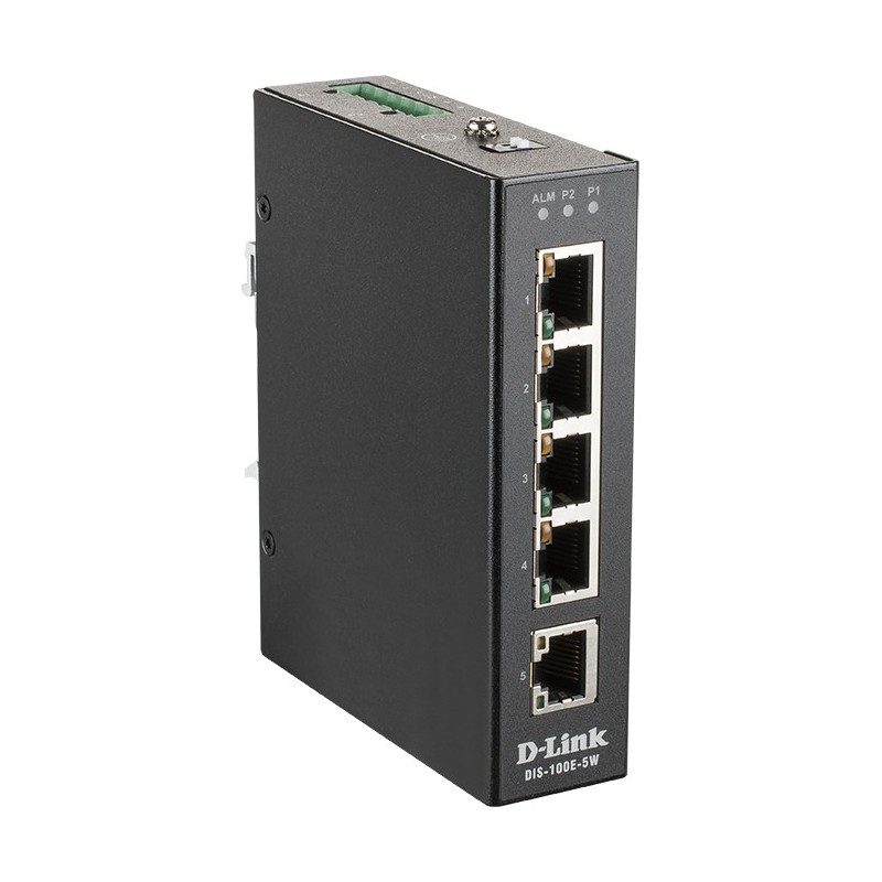 D-Link DIS-100E-5W network switch Unmanaged L2 Fast Ethernet (10/100) Black